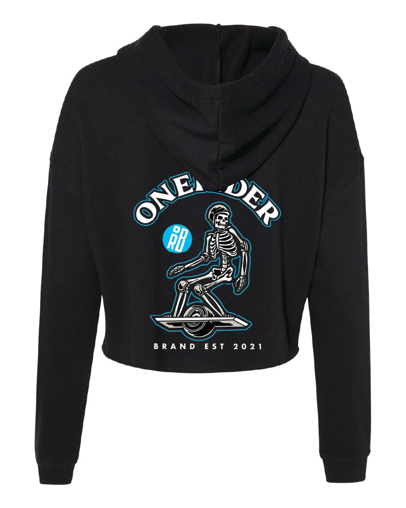 ORB Skelly cropped hoodie